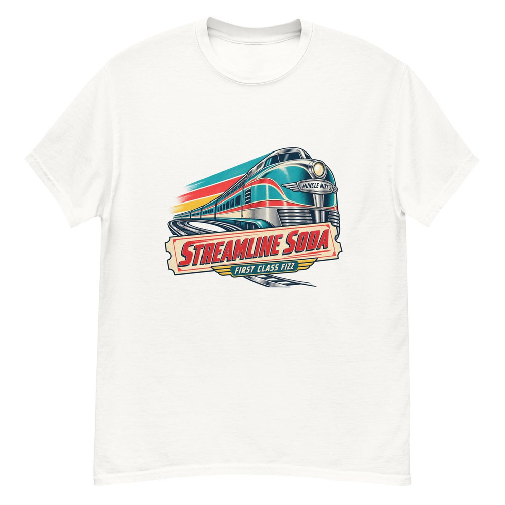 Streamline Soda T Shirt, Retro Atomic Soda Tee